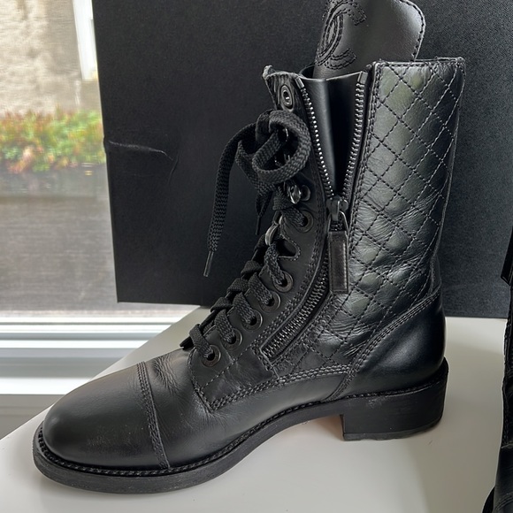 CHANEL Combat Boots - Picture 5 of 9